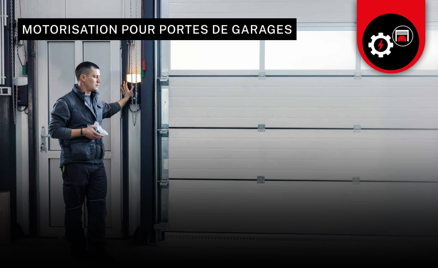 Porte de garage et moteur de porte de garage industrielle